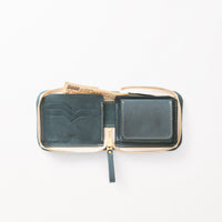 2つ折りファスナー財布 / BlueGreen