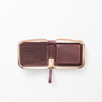2つ折りファスナー財布 / Burgundy