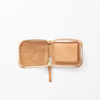 2つ折りファスナー財布 / Nude