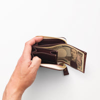 L字ファスナー財布 / Burgundy