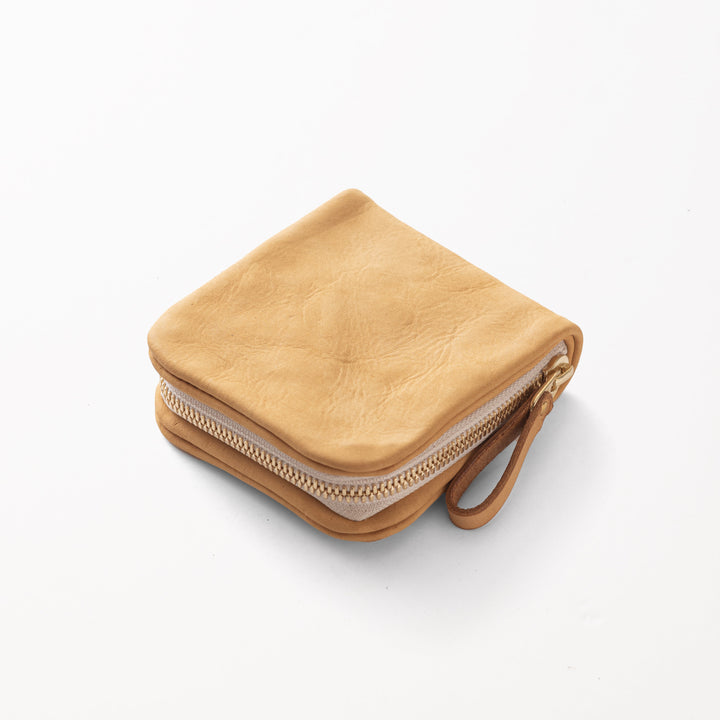 2つ折りファスナー財布