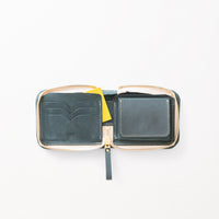 2つ折りファスナー財布 / BlueGreen