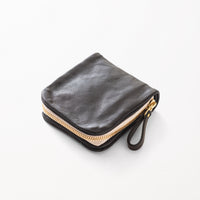 Bi-fold Zipper Wallet / Burgundy