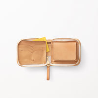 2つ折りファスナー財布 / Nude