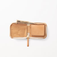 2つ折りファスナー財布 / Nude
