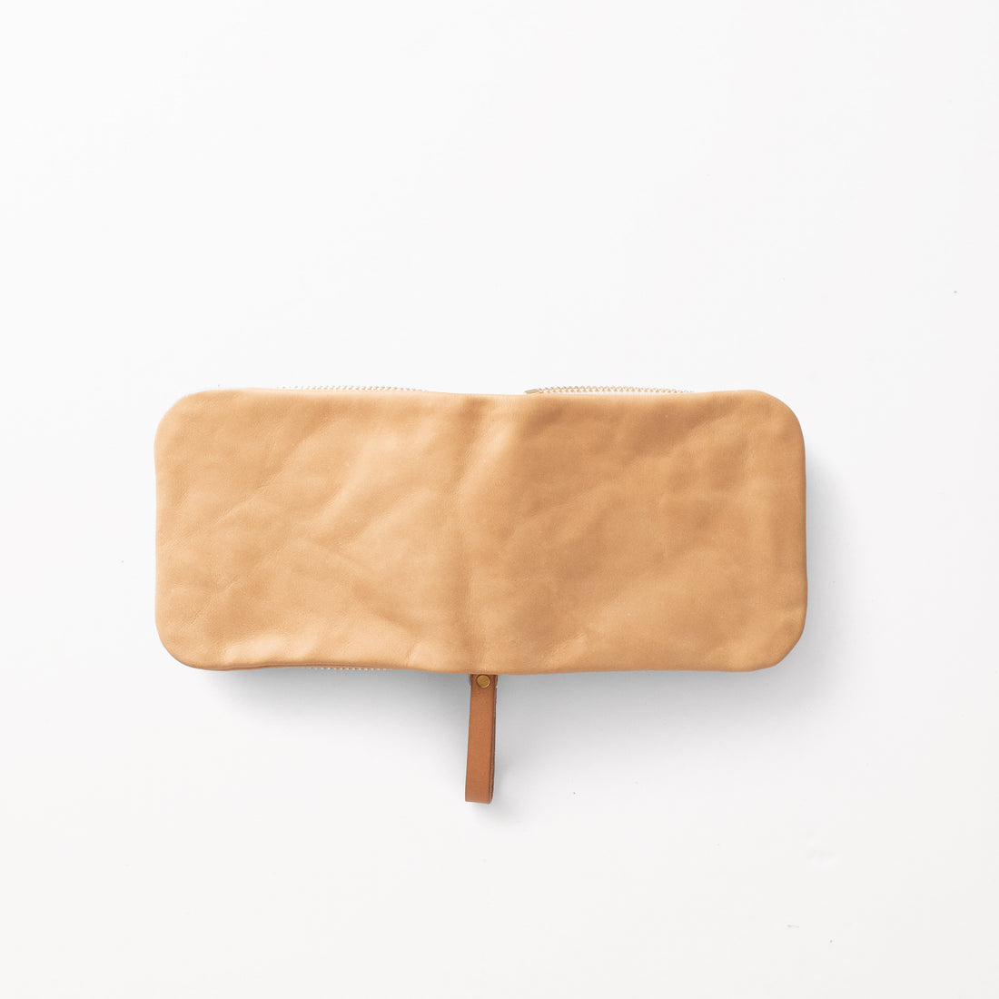 2つ折りファスナー財布 / Nude