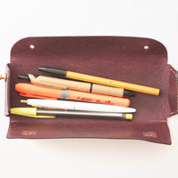ひらくペンケース / Burgundy