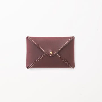 レター型カードケース / Burgundy