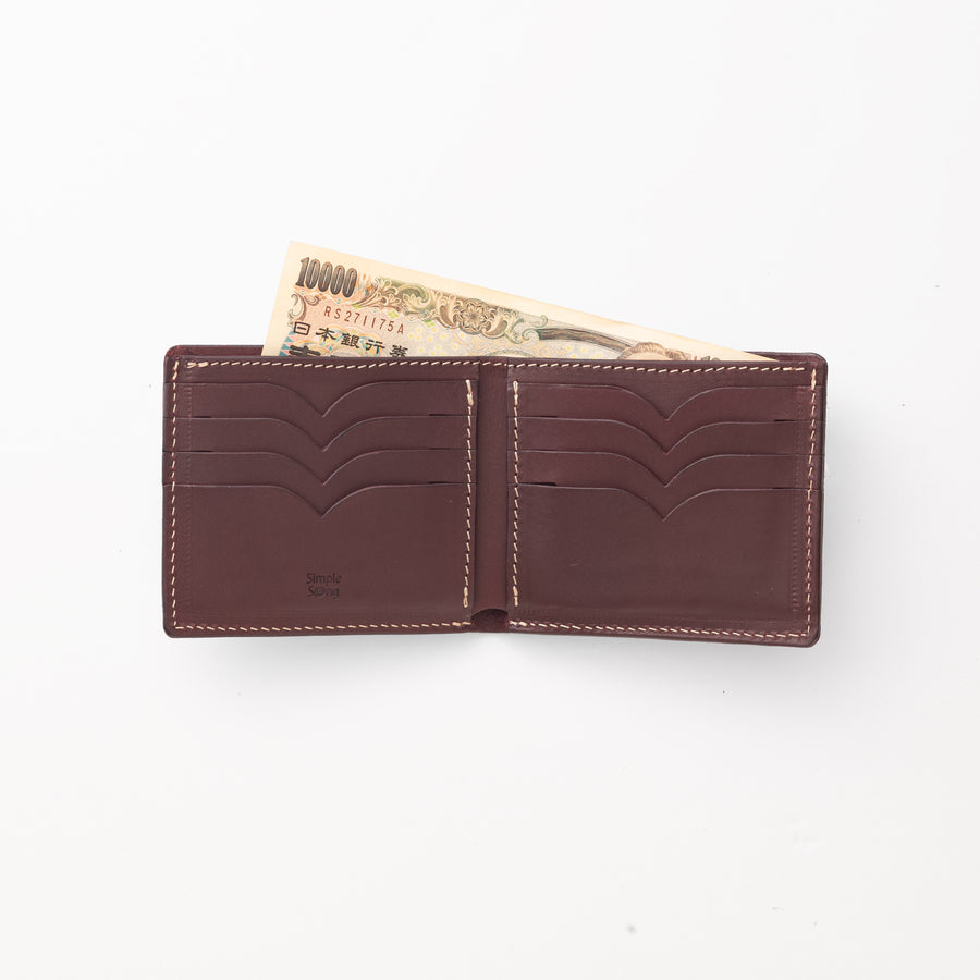 2つ折り財布 / Burgundy