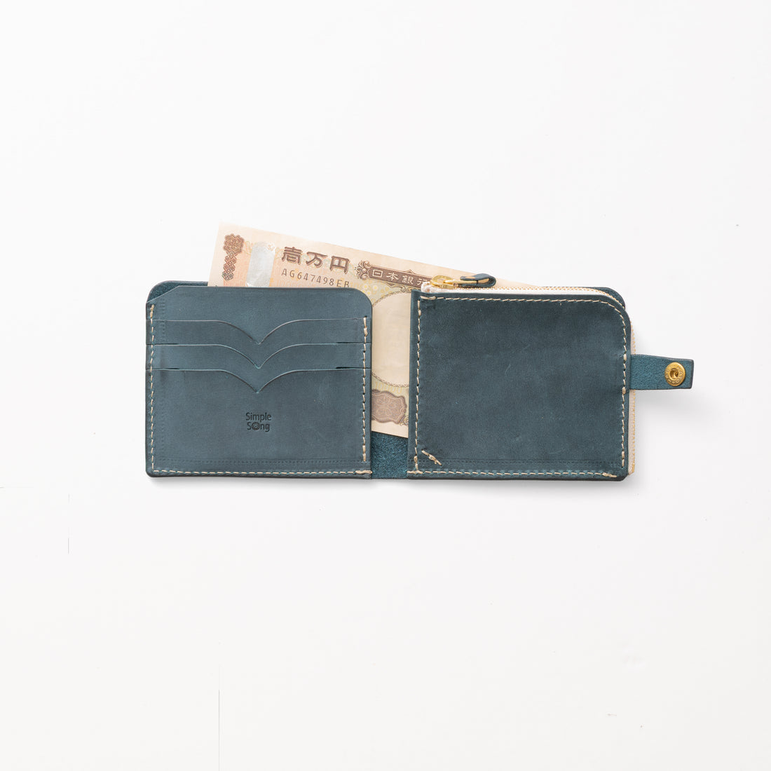 うす型財布 / BlueGreen
