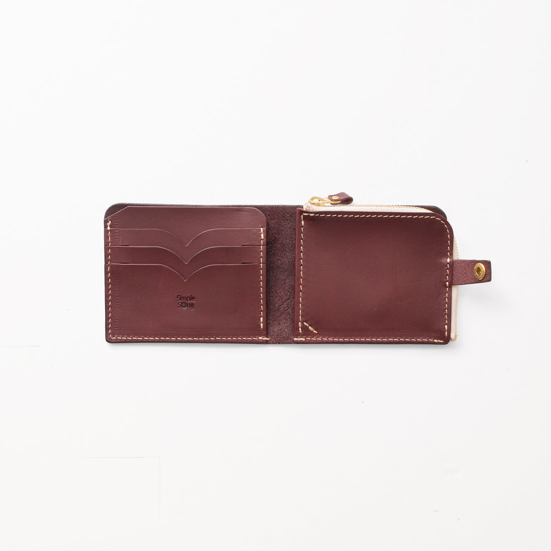 うす型財布 / Burgundy
