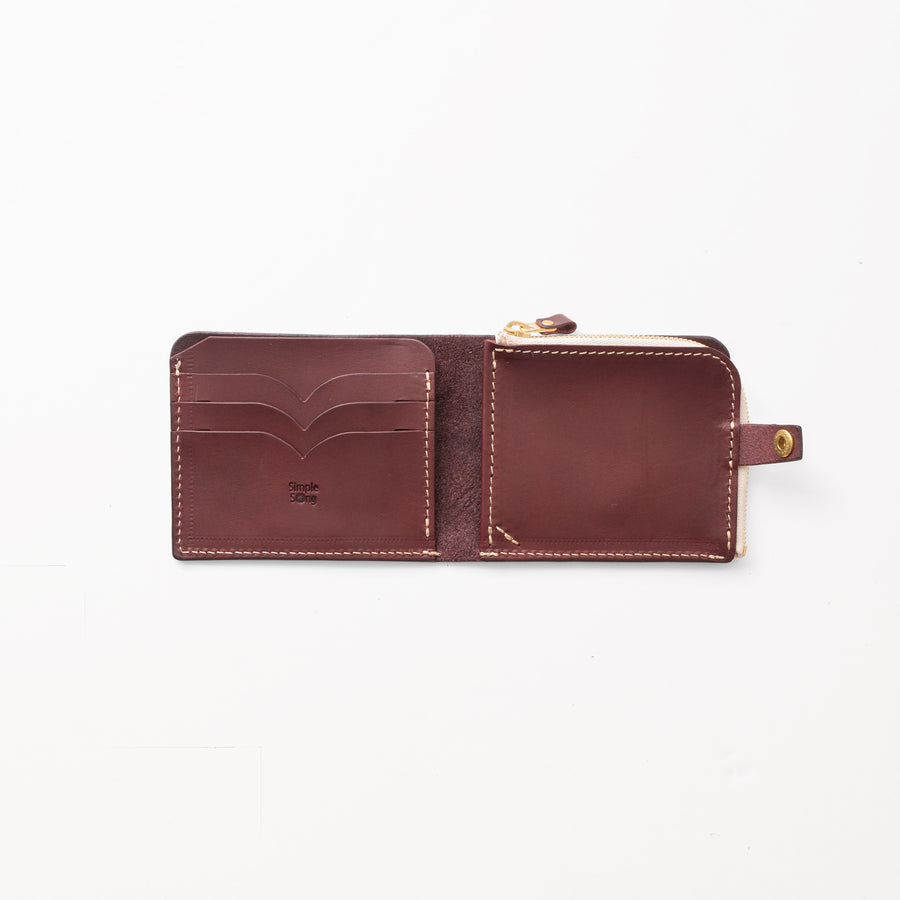 うす型財布 / Burgundy
