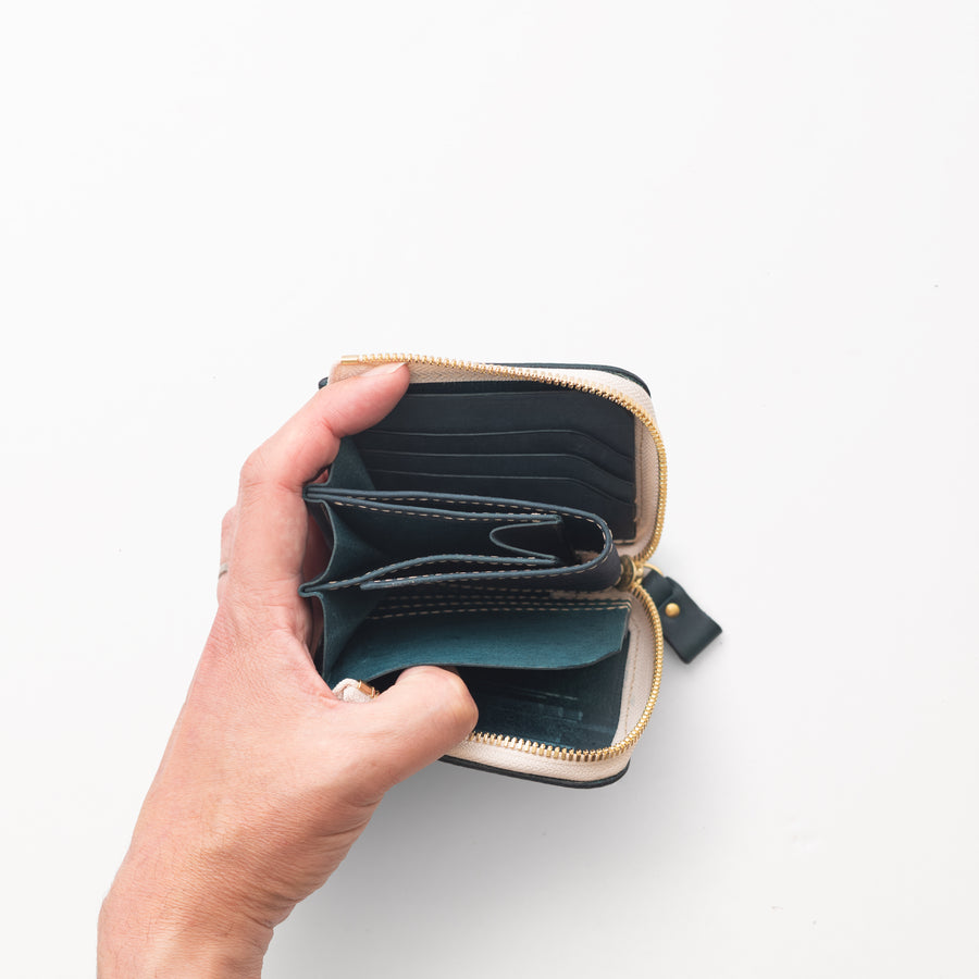 L字ファスナー財布 / BlueGreen