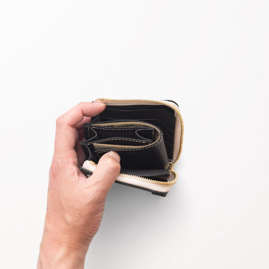 L字ファスナー財布 / Black