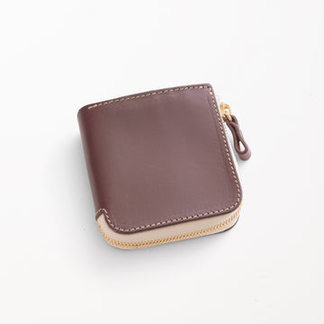L字ファスナー財布 / Burgundy