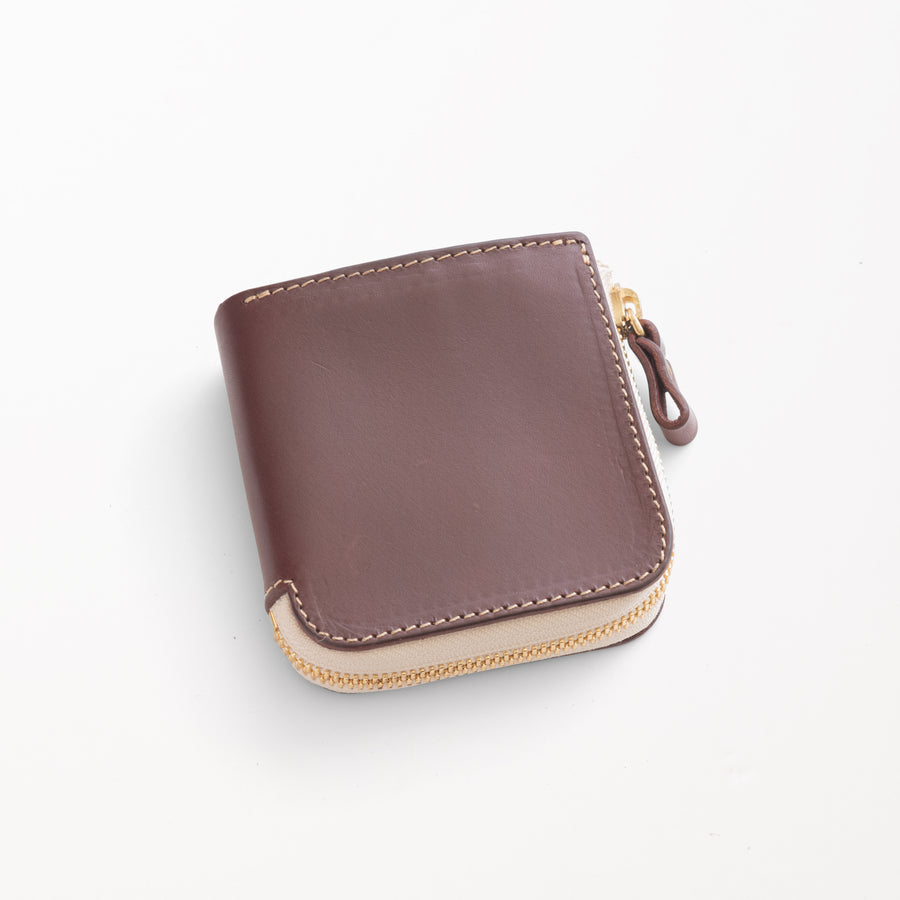 L字ファスナー財布 / Burgundy