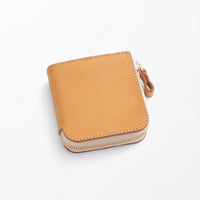L-shaped Zipper Wallet / Burgundy