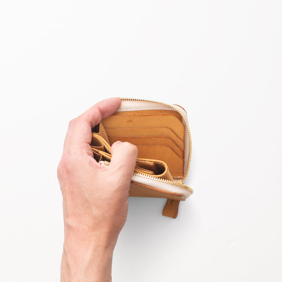 L字ファスナー財布 / Honey