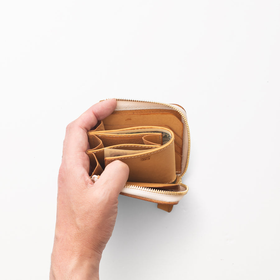 L字ファスナー財布 / Honey