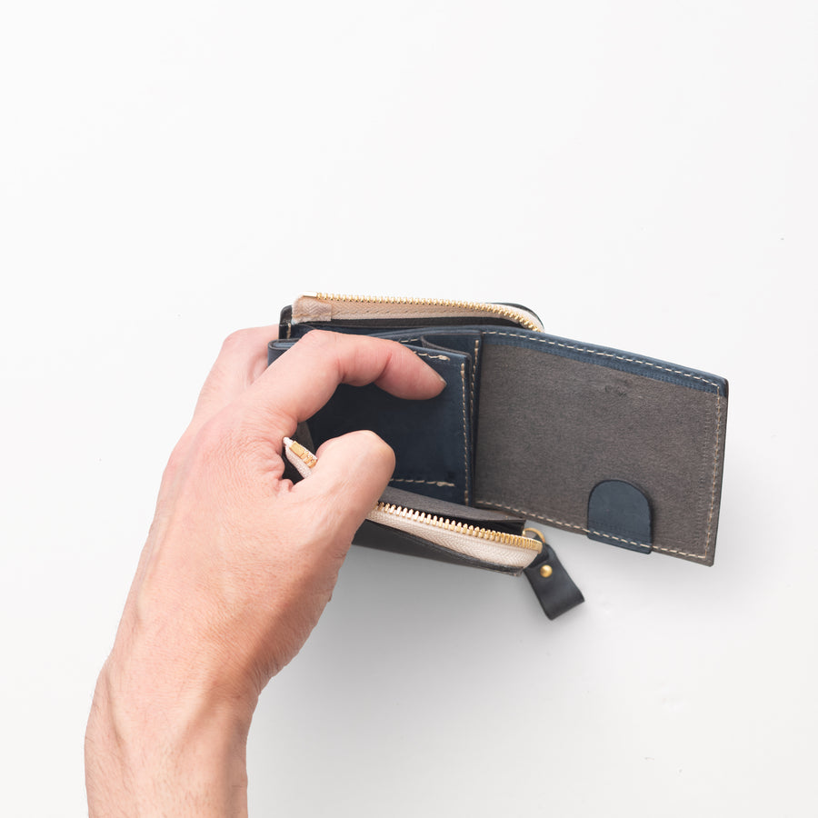 L字ファスナー財布 / Marine