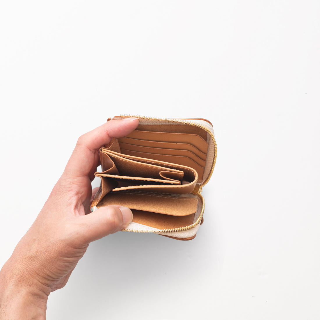 L字ファスナー財布 / Nude