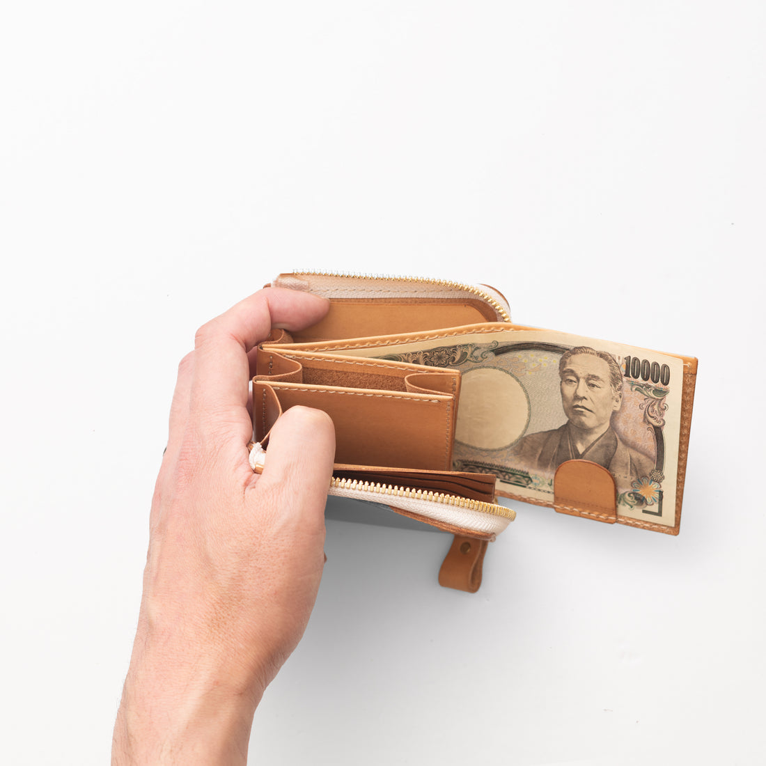 L字ファスナー財布 / Nude